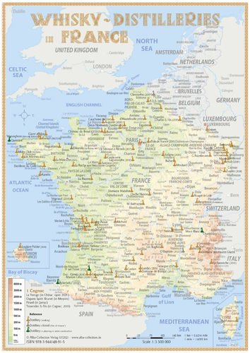 Whisky Distilleries Franc BeNeLux - Tasting Map